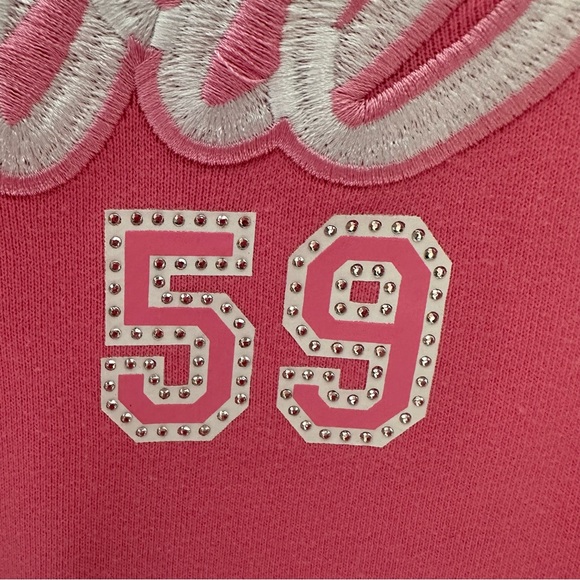 Forever 21 Plus Barbie Cropped Sweatshirt Pink Crewneck + Barbie Keychain - Picture 4 of 11